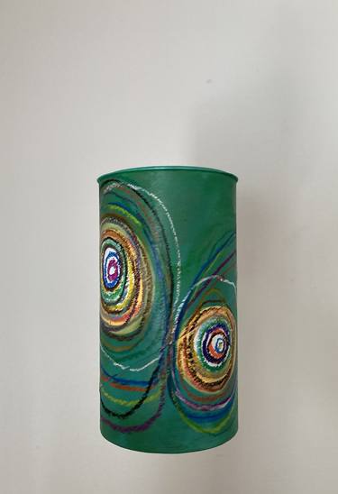 Potency of E Circles  (suspended painted sculpture) thumb