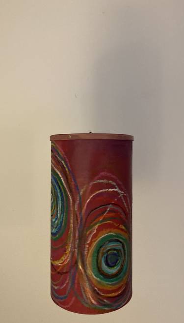Blazing Energy Circles (suspended painted sculpture) thumb