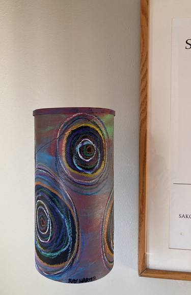 Activation Energy Swirls  (suspended painted sculpture) thumb