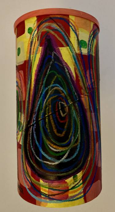 Energy in a Colorful Space  (suspended painted sculpture) thumb