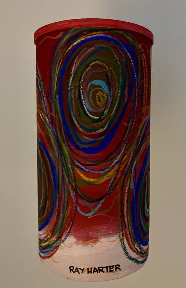 Energy Circles Surfacing  (suspended painted sculpture) thumb