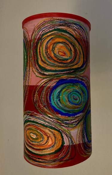 Multicolored Energy Spots (suspended painted sculpture) thumb