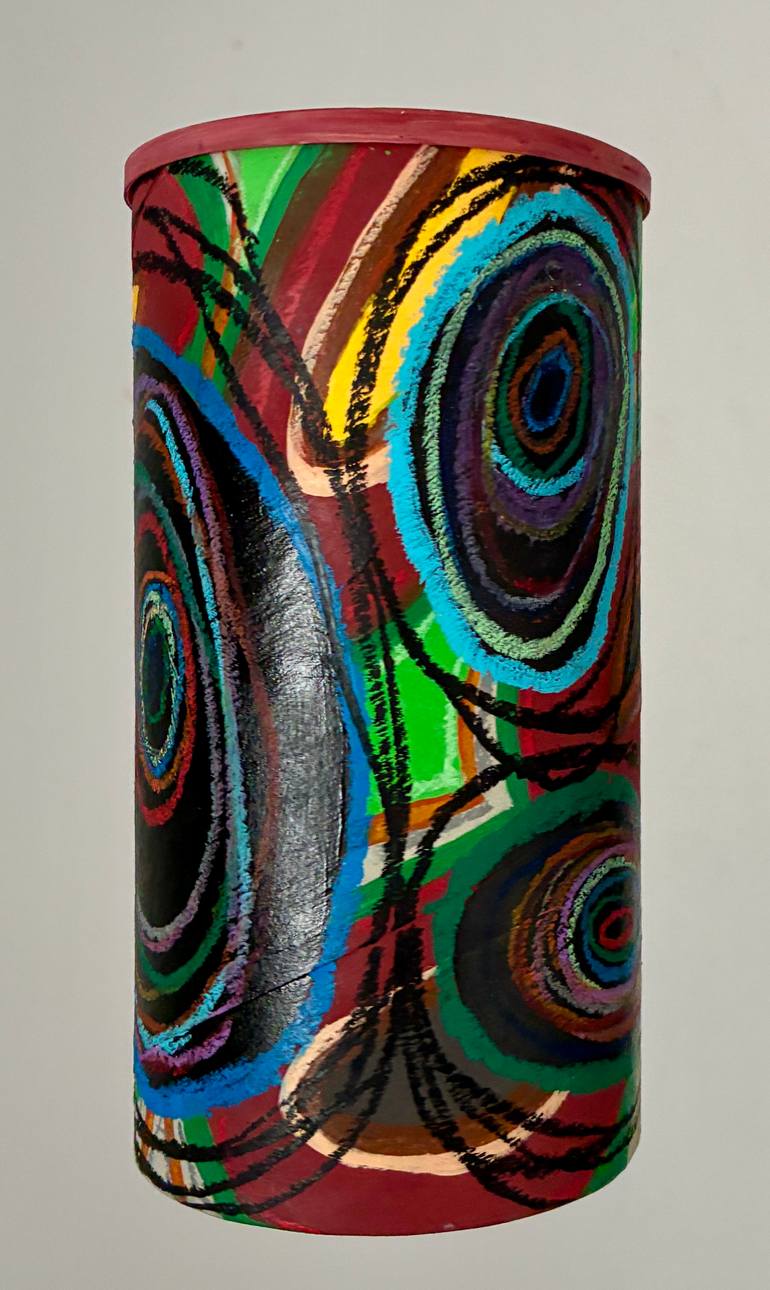 Frantic Energy Force (suspended painted sculpture) Original Sculpture by ray harter