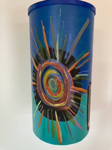 Bursts of Energy (suspened painted sculpture) thumb