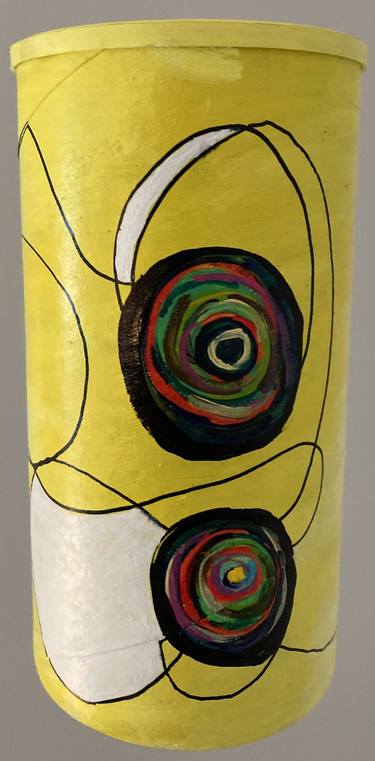 Yellow Energy  (suspended painted sculpture) thumb