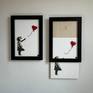 Girl with Red Balloon and Shredded Love