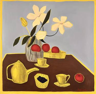 Original Contemporary Floral Mixed Media by Mira Ivanishina