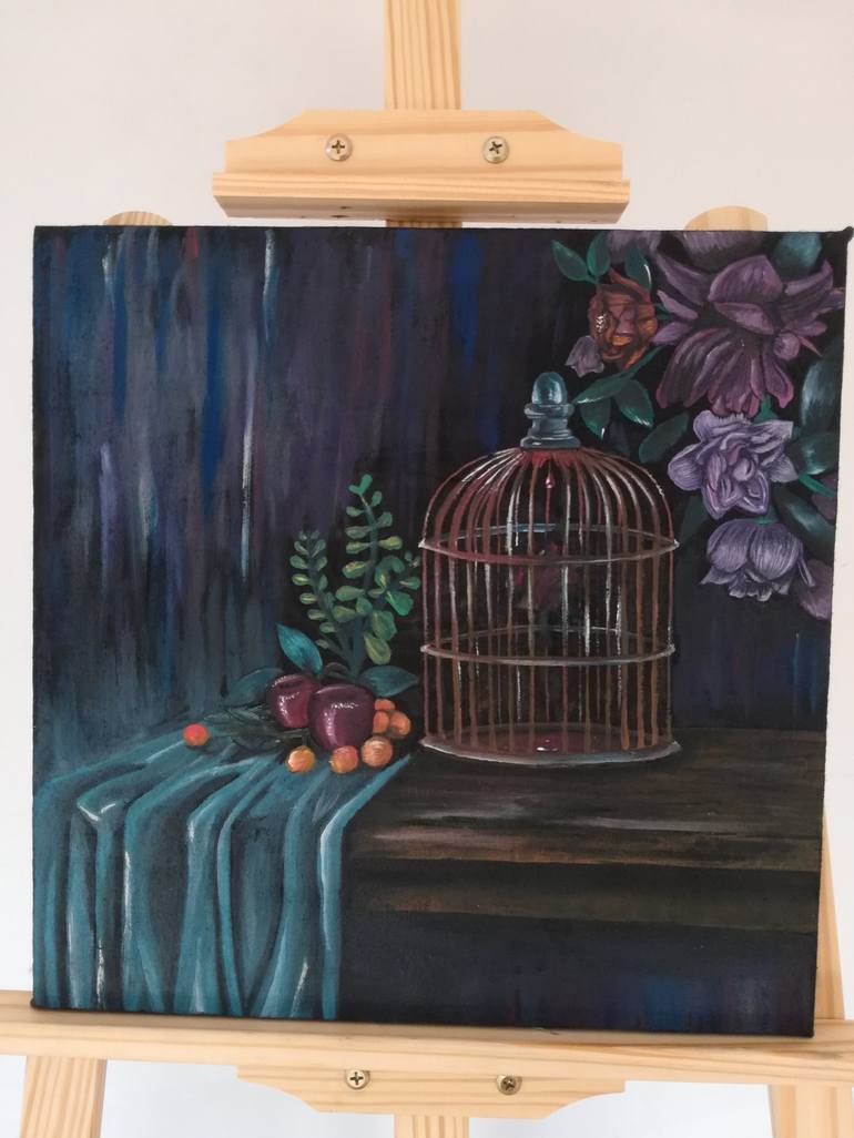 birdcage painting