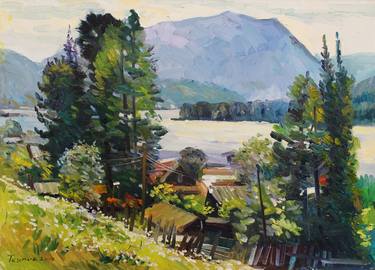 Print of Impressionism Landscape Paintings by Teymur Agalioglu