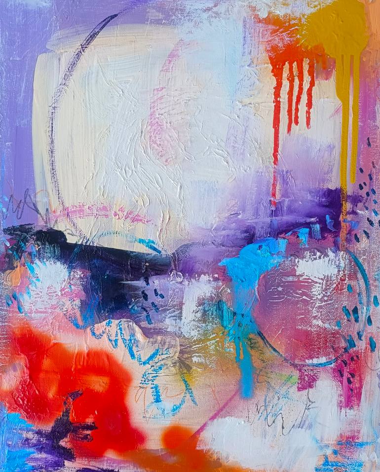Original Abstract Painting by Evgenia Smirnova | Abstract Art on Canvas | The colors of happiness n5