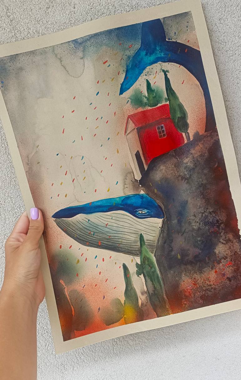 Original Contemporary Animal Painting by Evgenia Smirnova