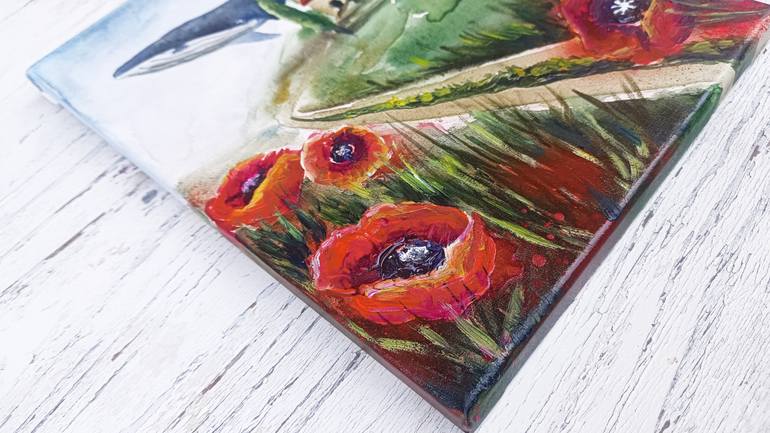 Original Figurative Animal Painting by Evgenia Smirnova