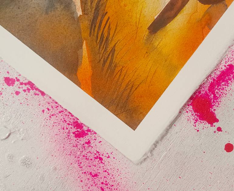 Original Illustration Landscape Painting by Evgenia Smirnova