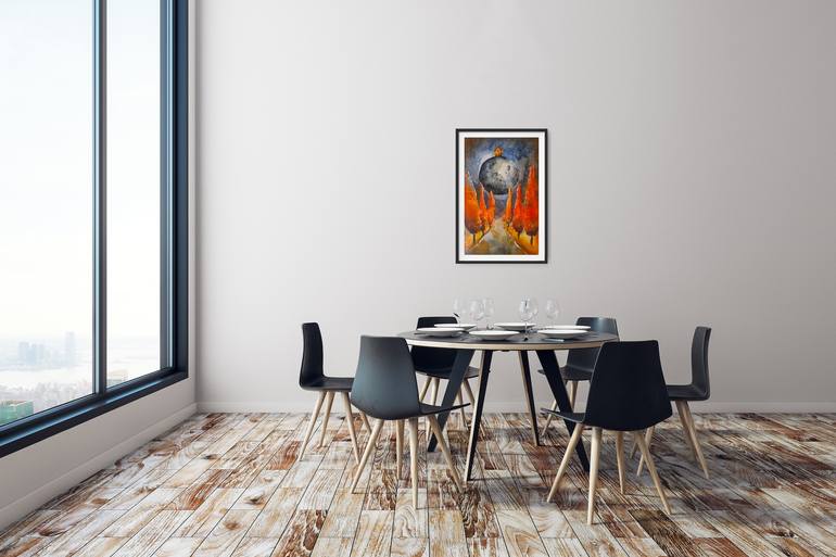 Original Illustration Landscape Painting by Evgenia Smirnova