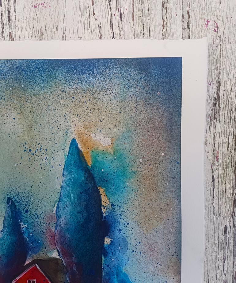 Original Illustration Animal Painting by Evgenia Smirnova