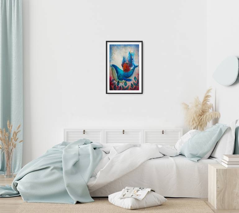 Original Illustration Animal Painting by Evgenia Smirnova