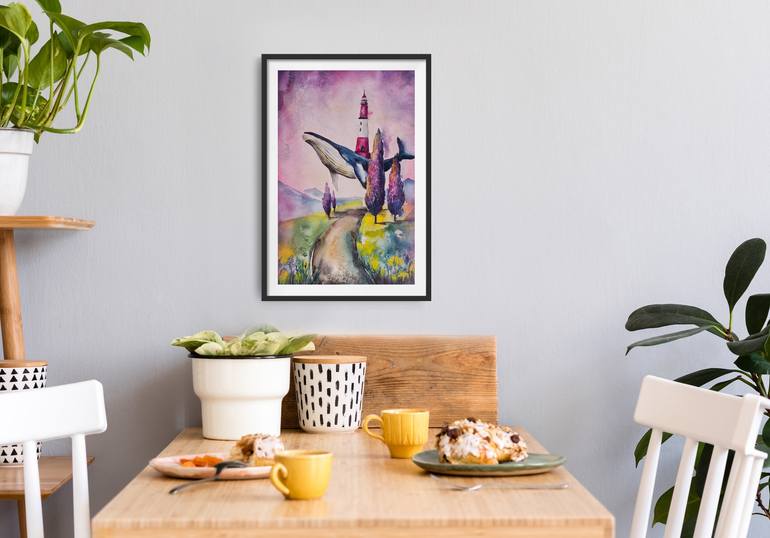 Original Illustration Animal Painting by Evgenia Smirnova