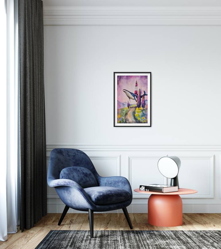 Original Illustration Animal Painting by Evgenia Smirnova