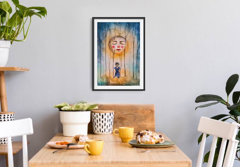 Original Illustration Landscape Painting by Evgenia Smirnova