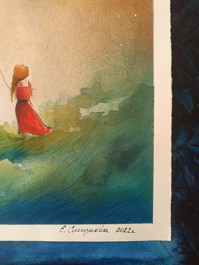 Original Illustration People Painting by Evgenia Smirnova