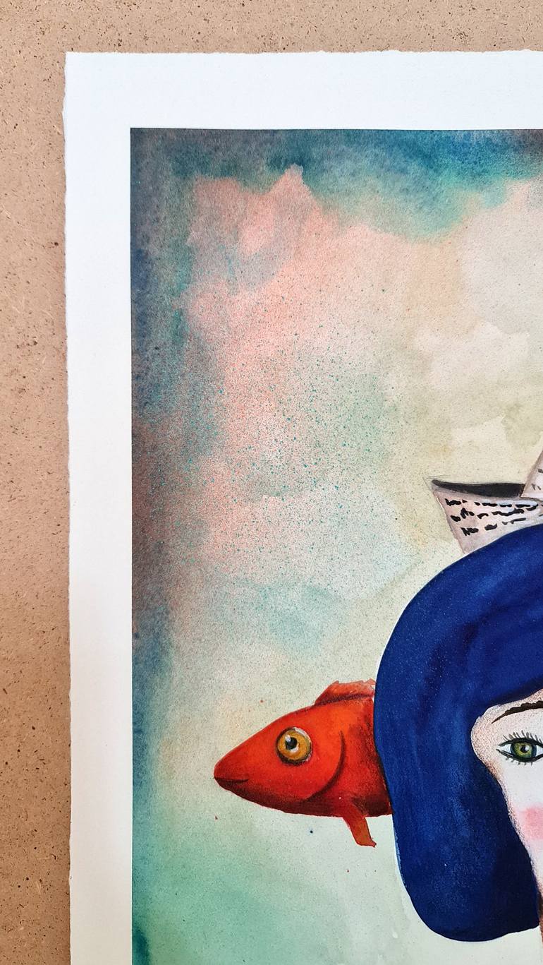 Original Illustration People Painting by Evgenia Smirnova