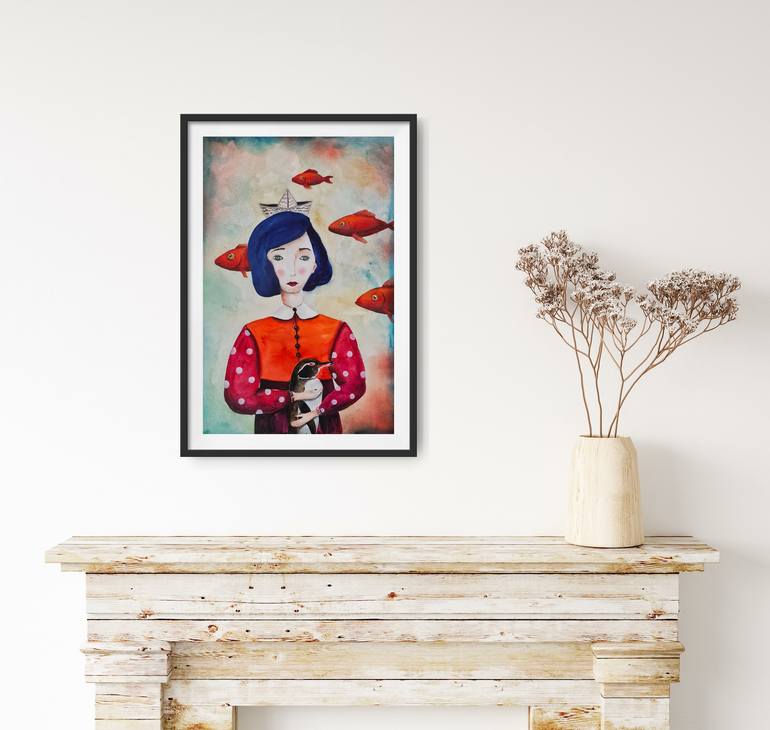 Original Illustration People Painting by Evgenia Smirnova