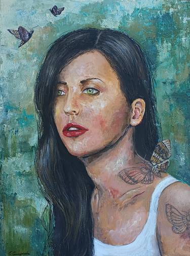 Original Figurative Portrait Paintings by Evgenia Smirnova