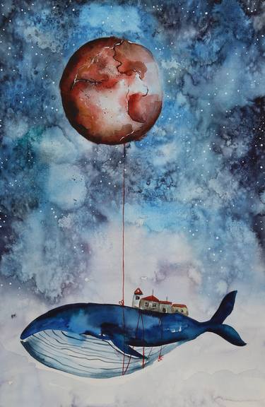 Print of Surrealism Animal Paintings by Evgenia Smirnova