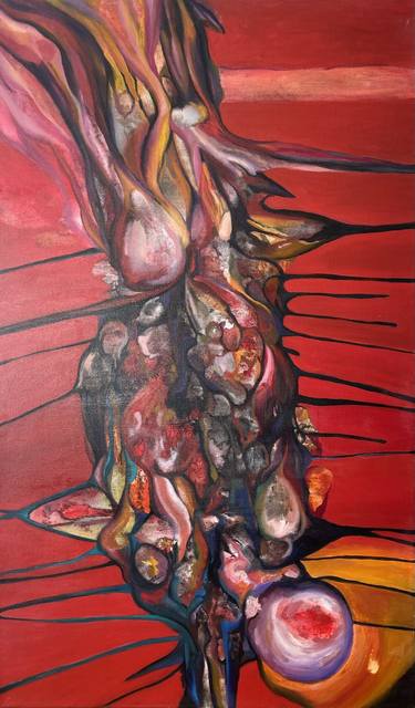 Original Abstract Expressionism Abstract Paintings by Dayana Beisenova
