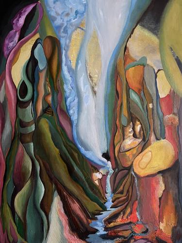 Original Abstract Landscape Paintings by Dayana Beisenova