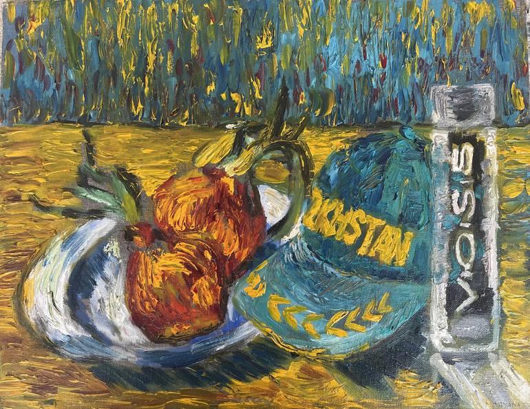 Original Conceptual Still Life Paintings by Dayana Beisenova