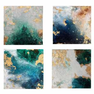 Magical Abstract Painting | Set of 4 | 4 Panel abstract Art