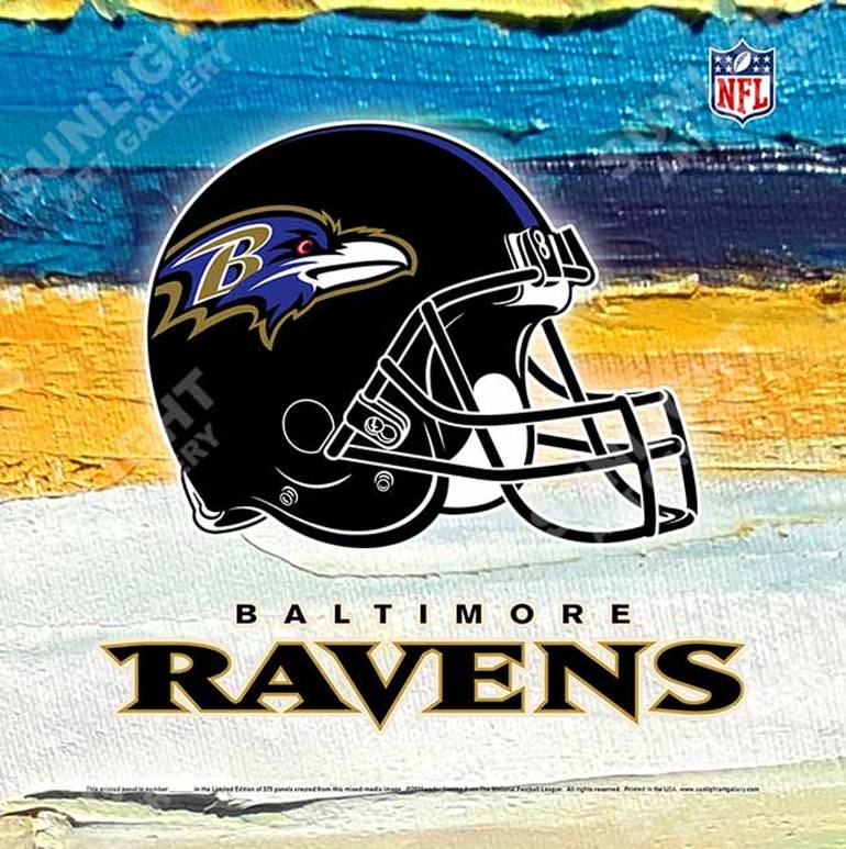 Baltimore Ravens NFL Limited Edition Sunlight Art Panel