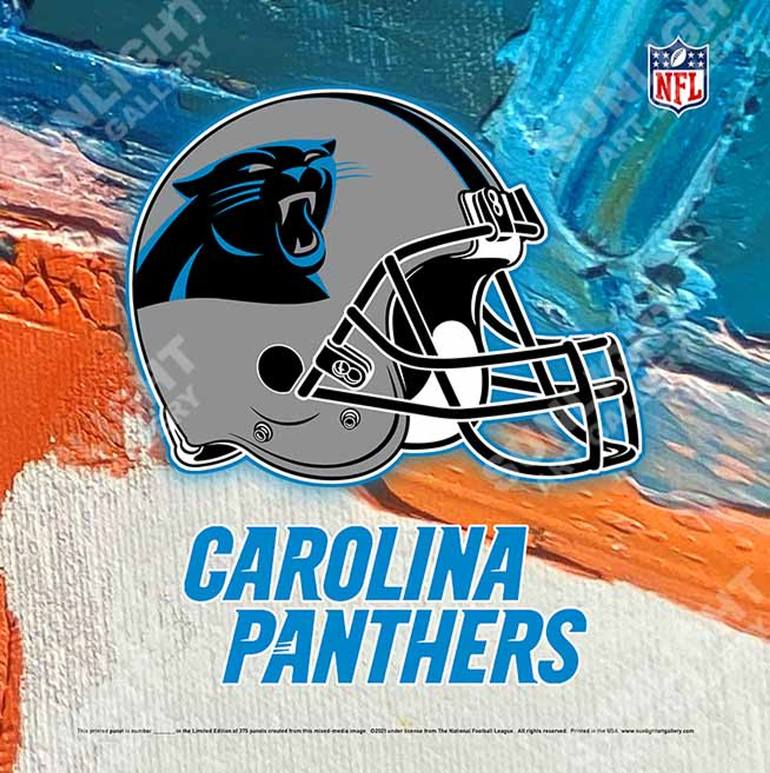 Carolina Panthers Helmet Logo Panel