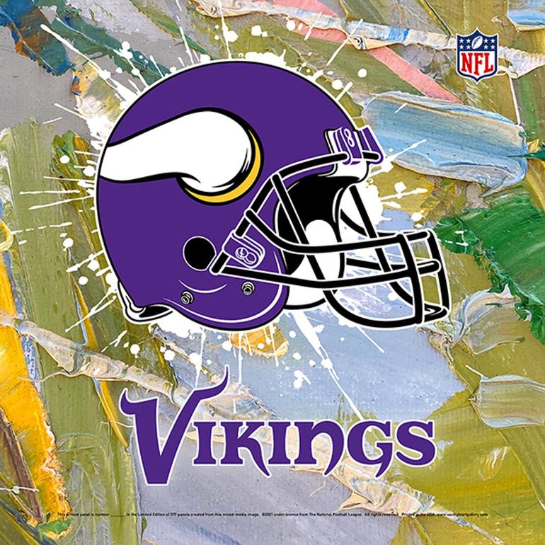 Minnesota Vikings NFL Limited Edition Sunlight Art Panel