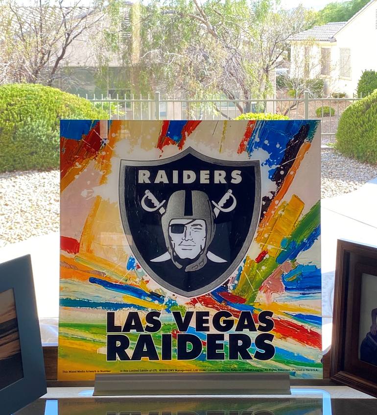 Las Vegas Raiders 18x24 Foil Serigraph