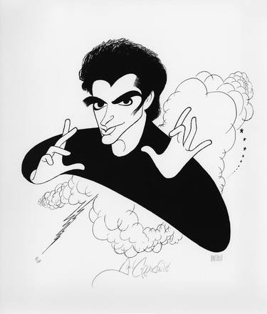 #50/260 David Copperfield Double-Signed Limited Edition Lithograph by Hirschfeld thumb