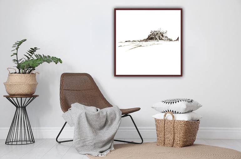 Original Minimalism Beach Painting by Nikki Quarry