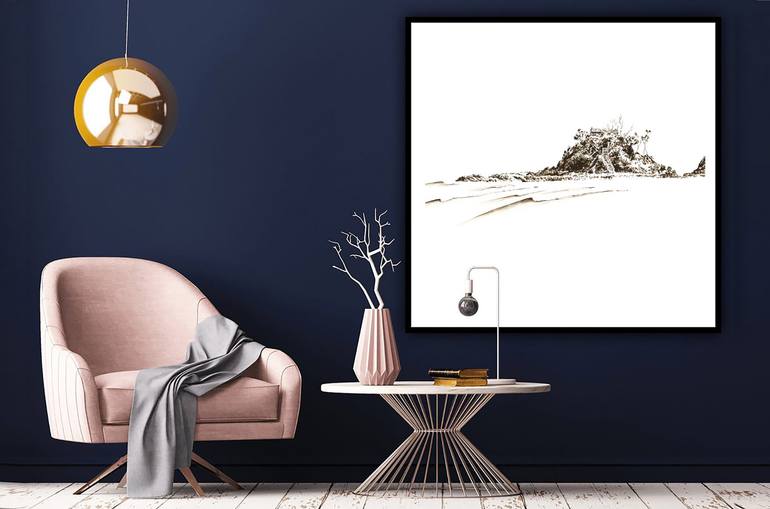 Original Minimalism Beach Painting by Nikki Quarry