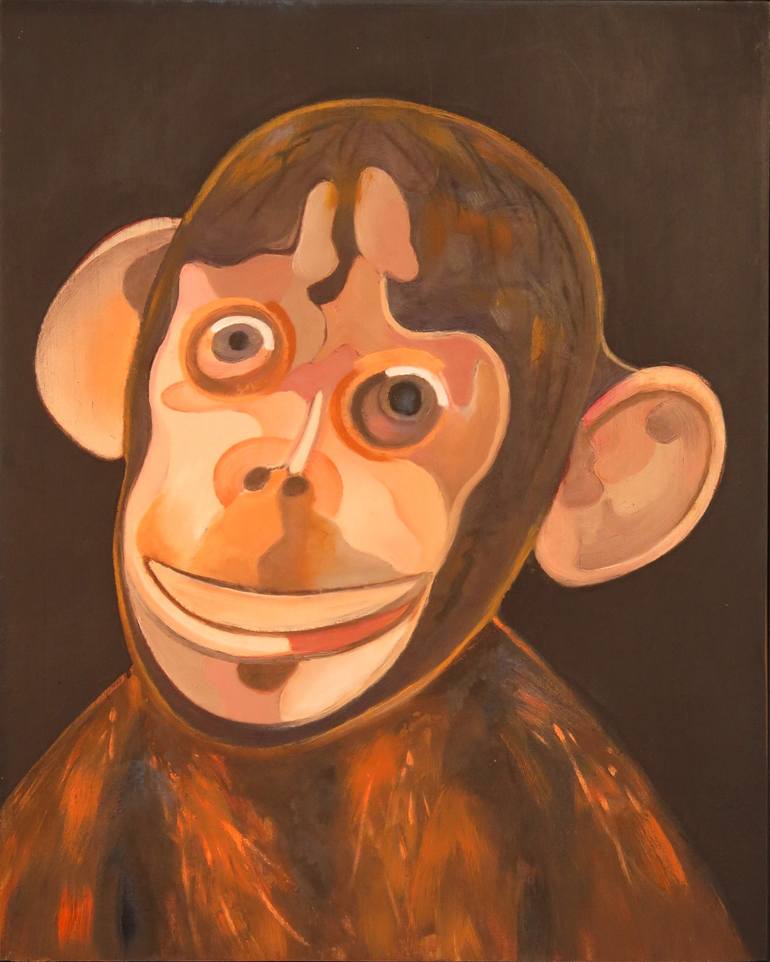 Monkey Painting by Dennis Hanshew Saatchi Art