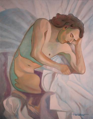 Original Figurative Nude Paintings by Dennis Hanshew