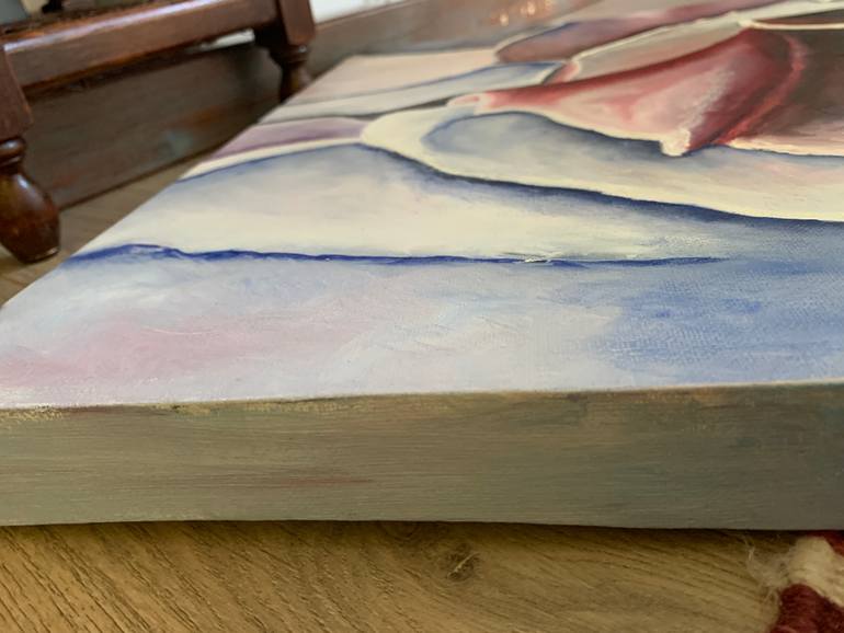Original Abstract Expressionism Floral Painting by Annemarie Bakker