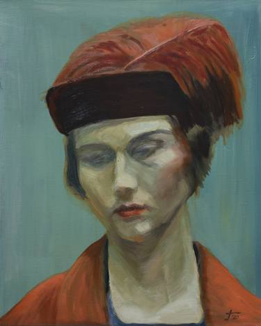 Original Expressionism Portrait Paintings by J de K