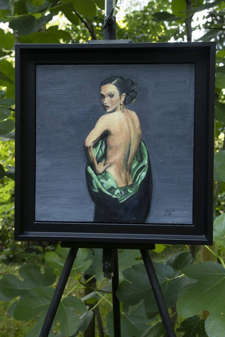 Original Expressionism Women Painting by J de K