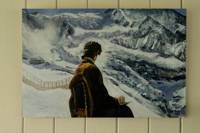 Original Figurative Landscape Painting by J De K