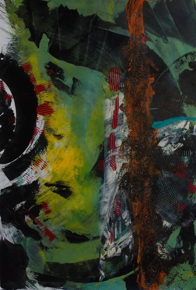 Original Abstract Landscape Paintings by Tsio Ghlonti