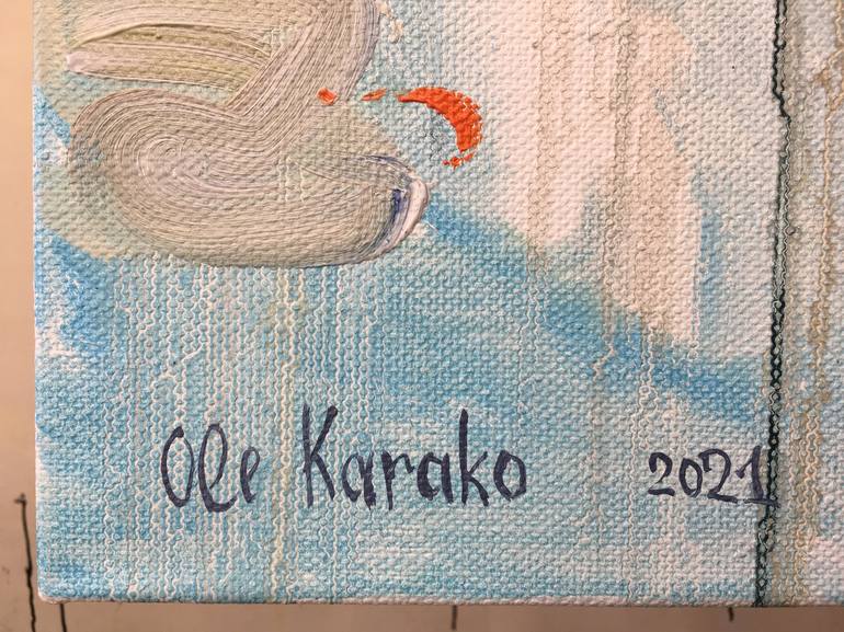 Original Fine Art Water Painting by Ole Karako