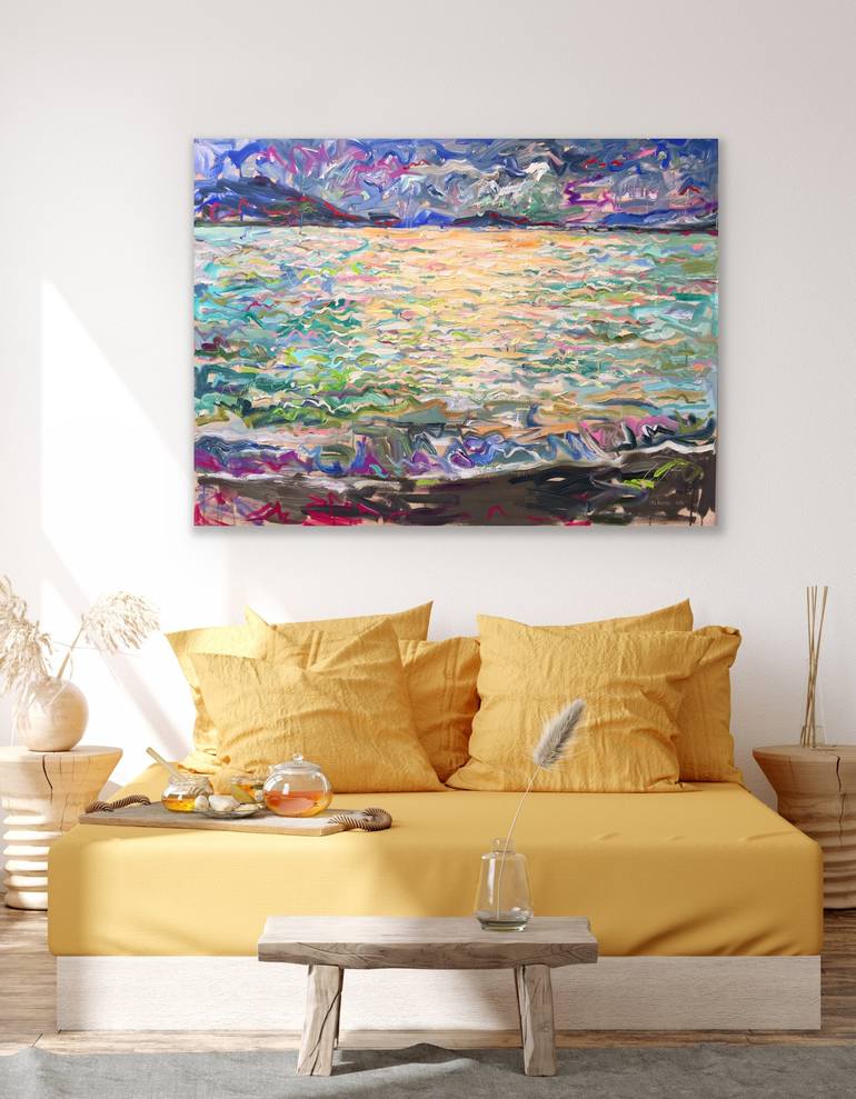 Original Fine Art Seascape Painting by Ole Karako