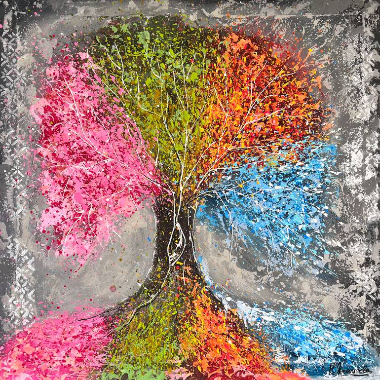 Original Abstract Painting by Natalia Yangalycheva