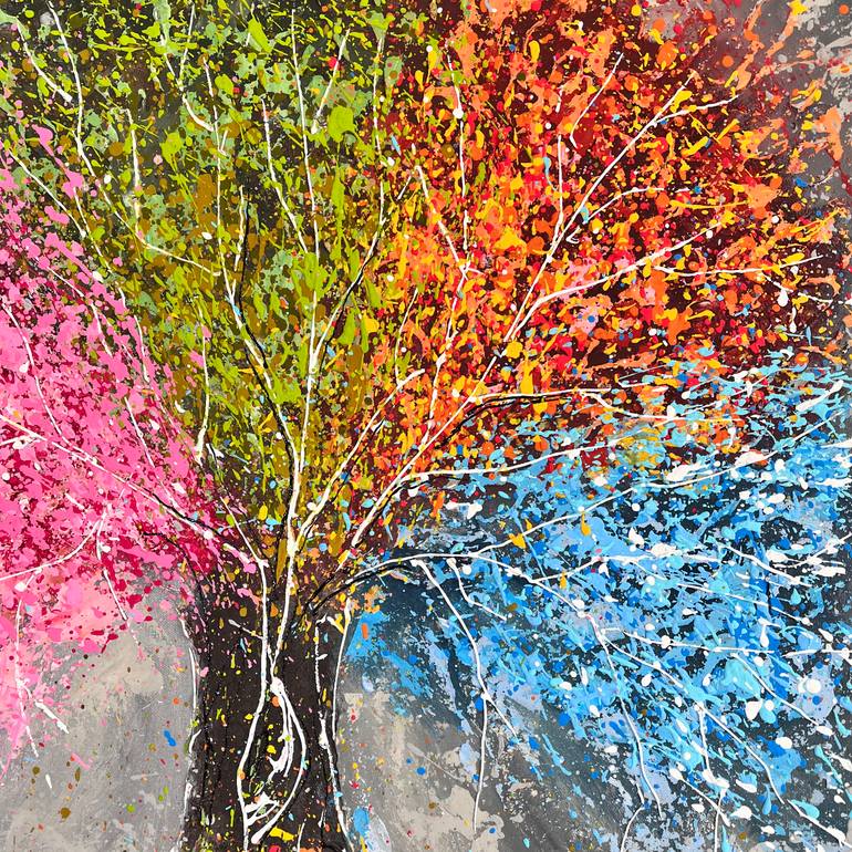 Original Abstract Painting by Natalia Yangalycheva